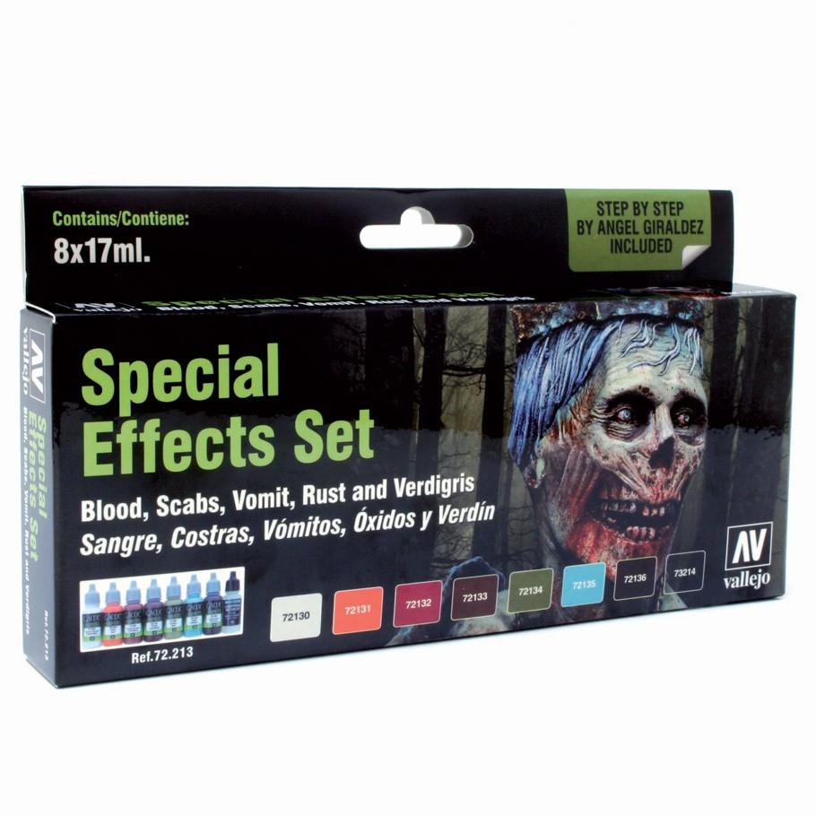 Vallejo Special Effects Paint Set, (8 Game Colors And Guide